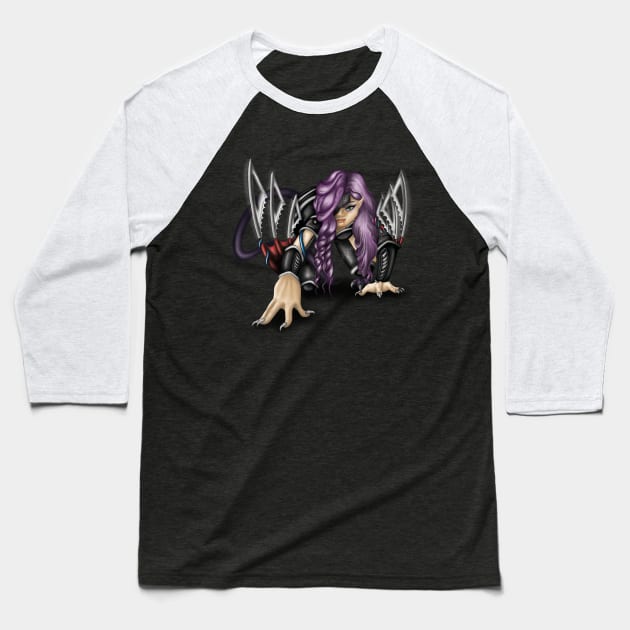 Bionic Harpie Baseball T-Shirt by TwistedAces